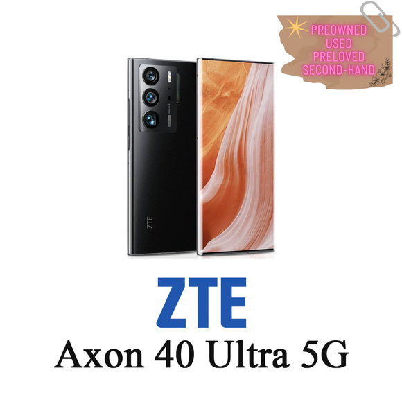 ASK PRICE PREOWNED Singapore warranty official ZTE Nubia axon 40 ultra 256gb black full set MHMAY