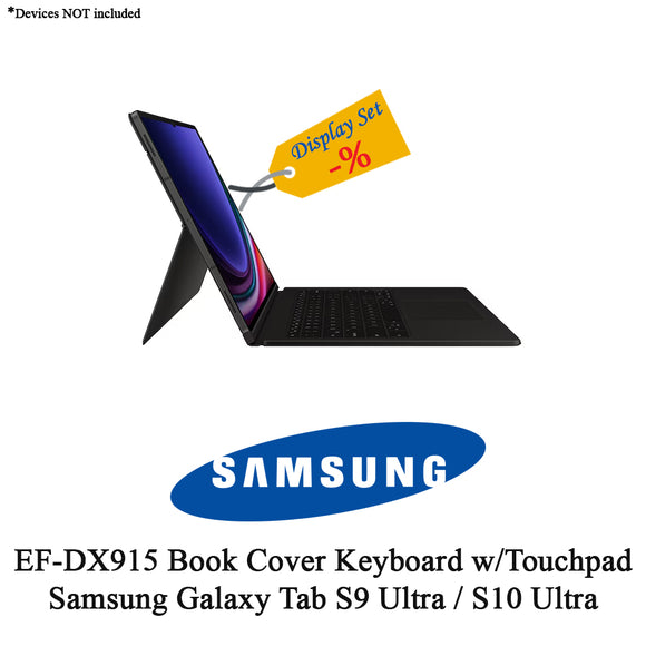 ASK PRICE DISPLAY SET Samsung Book Cover Keyboard with Touchpad EF-DX915 For Samsung Galaxy Tab S9 Ultra / S10 Ultra Black