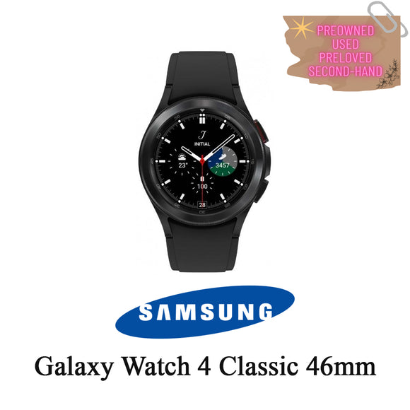 ASK PRICE PREOWNED Samsung Galaxy Watch 4 Classic 46mm Bluetooth Black