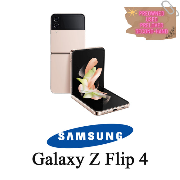 ASK PRICE PREOWNED Samsung Galaxy Z Flip 4 8GB 512GB F721B Pink Gold
