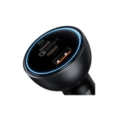 Baseus Car Charger - C+C+U 160W Set Qualcomm Quick Charge 5 Technology Multi-Port Fast Charge Car Charger (With Cable) TZCCZM-0G