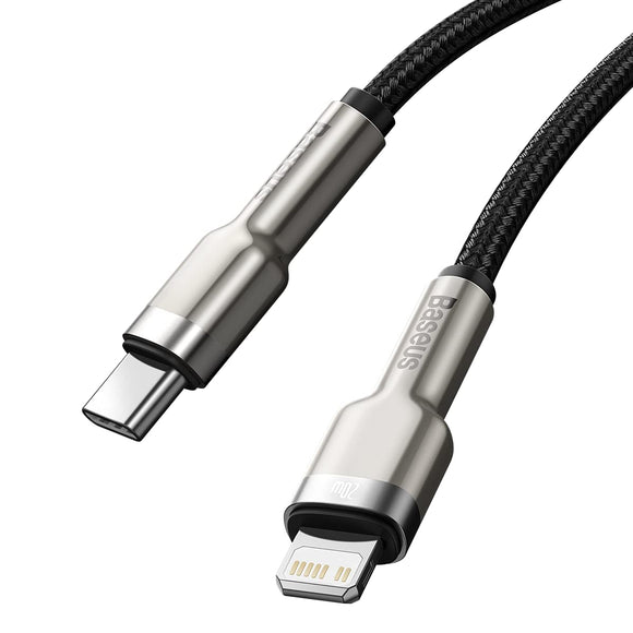 Baseus USB Cable - Cafule Series Metal Data Cable Type-C to iPhone Power Delivery PD 20W 25cm CATLJK-01