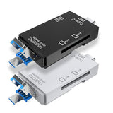 Multifunctional Card Reader OTG USB MicroUSB Type-C SD TF Card