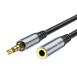 Hoco. UPA20 Fully Compatible 3.5mm Audio Extension Braided Cable (male to female) 100cm / 200cm