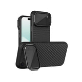 Apple iPhone 17 Pro Max - Nillkin CarboProp Case Magnetic Kickstand Transparent Black Lens Cover Camera Protect