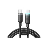 Joyroom USB Cable - StarWay Series 100W Auto Power-Off Nylon Braided Fast Charging Data Cable (Type-C to Type-C) 120cm S-A63