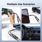 Joyroom SY-C03 Audio-Transfer Series 2-in-1 Audio Adapter Braided Nylon (Type-C to Dual Type-C)