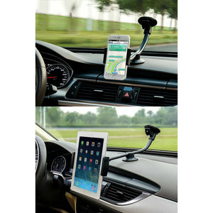 Windscreen Suction Long Gooseneck Mobile & Tablet Car Holder