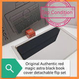 Original Authentic red magic astra book cover detachable flip black set