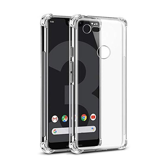 Google Pixel 3A XL - CLASY® Ski-Thin Series 4-Corner Bumper TPU Case