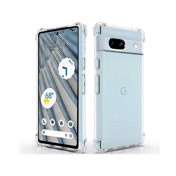 Google Pixel 7A - CLASY® Ski-Thin Series 4-Corner Bumper TPU Case