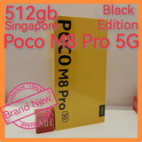 512gb Singapore Poco M8 Pro 5G black Warranty new set