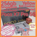 256gb march 2026 receipt Singapore Poco x7 Pro 5G yellow with $48 freebies warranty full set