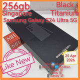 256gb Singapore official Samsung Galaxy s24 ultra 5G snapdragon black titanium full set