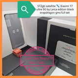 512gb 16gb satellite 🛰️ Xiaomi 17 ultra 5G by Leica edition black snapdragon gms full set