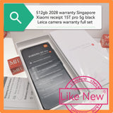 512gb 2028 warranty Singapore Xiaomi 15T pro 5G black Leica camera warranty full set