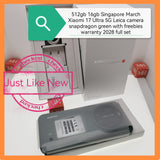 512gb 16gb March receipt 2028 warranty Singapore Xiaomi 17 Ultra 5G Leica camera snapdragon green with freebies warranty full set
