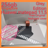 256gb Sealed Singapore official Huawei matepad 11.5 grey free original keyboard cover warranty full set