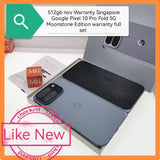 512gb nov Warranty Singapore Google pixel 10 Pro Fold 5G Moonstone Edition warranty full set