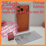 256gb Sealed Box Singapore apple iphone 17 pro max 5g orange warranty new set