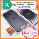 256gb official Singapore apple iphone 14 Pro Max 5G purple full set