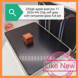 256gb M4 Chip apple ipad pro 11 2024 M4 grey with glass full set