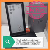 256gb global rom red magic 11 pro 5G snapdragon elite 5 Gen white with freebies full set