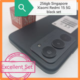 256gb Singapore Xiaomi Redmi 15 5G black set