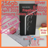 256gb April+freebies Singapore Samsung Galaxy s26 ultra 5G snapdragon silver warranty full set