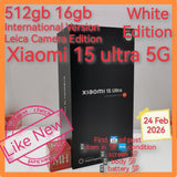 512gb international version Xiaomi 15 ultra 5g snapdragon Leica camera white full set