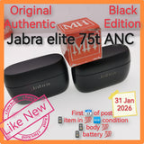 Wireless support Original Authentic Jabra elite 75t ANC earbuds exchange new recently black set