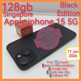 128gb Singapore apple iphone 15 5G black set