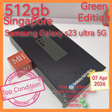 512gb Singapore Samsung Galaxy s23 ultra 5G green snapdragon full set