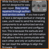 Most of Sony in lifetime usages via battery replacement Bluetooth earbuds series in free checking service by mobile hardware