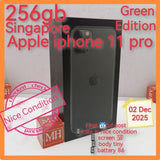 256gb Singapore official apple iphone 11 pro alpine green set