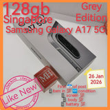 128gb Jan 10 gift with freebies Singapore Samsung Galaxy A17 5G grey warranty full set