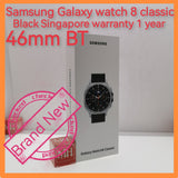 Sealed Singapore Samsung Galaxy watch 8 classic 46mm black BT warranty new set