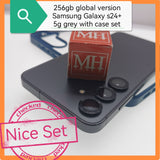 256gb global version Samsung Galaxy s24+ 5g grey with case set