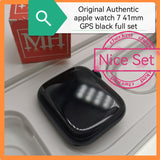 Original Authentic apple watch 7 41mm GPS black full set