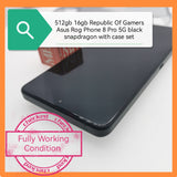512gb 16gb Republic Of Gamers Asus Rog Phone 8 Pro 5G black with case set