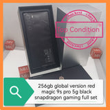 256gb global version red magic 9s Pro 5G black snapdragon gaming full set