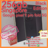 256gb Singapore google pixel 9 pro fold 5g black foldable full set