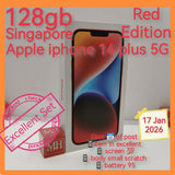 128gb Singapore apple iphone 14 plus 5G red full set