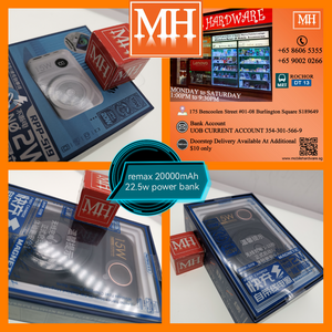 Brand New remax 20000mAh 22.5w power bank magnetic magsafe transparent box set