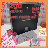 512gb Feb Gift Singapore official Huawei mate x7 fold black warranty full set