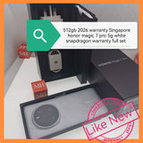 512gb 2026 warranty Singapore honor magic 7 pro 5g white snapdragon warranty full set