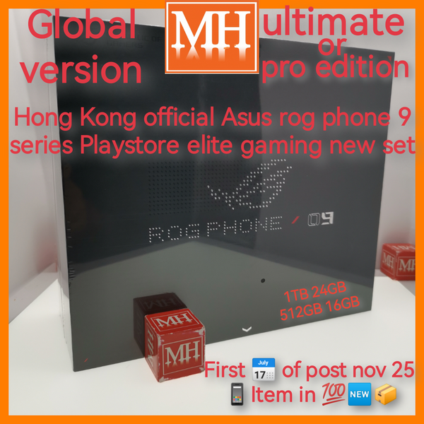 HK TW MY CN official global edition Asus rog phone 9 pro ultimate