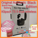 Original Authentic Klipsch T5 ll true wireless earbuds black new battery full set