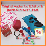 Original Authentic JLAB pink Jbuds Mini tws full set