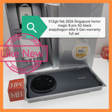 512gb Feb 2026 Singapore honor magic 8 pro 5G snapdragon elite 5 black warranty full set